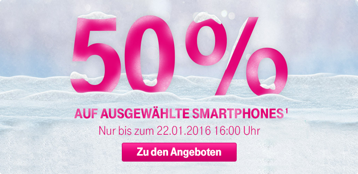 50% auf ausgewhlte Smartphones