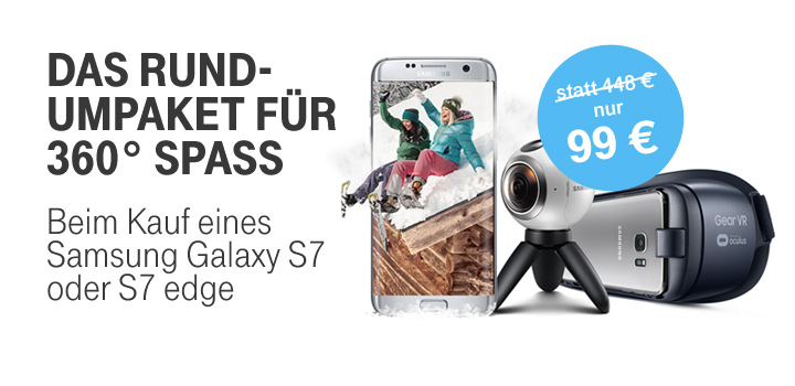 Samsung Galaxy S7/S7 edge kaufen und groes VR-Paket fr nur 99 Euro erhalten