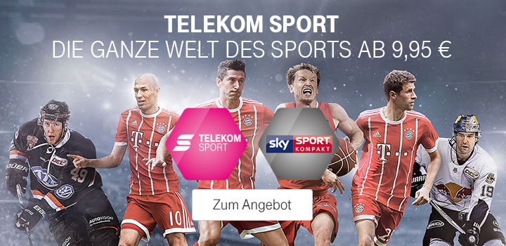 Telekom Sport zusammen mit Sky Sport Kompakt