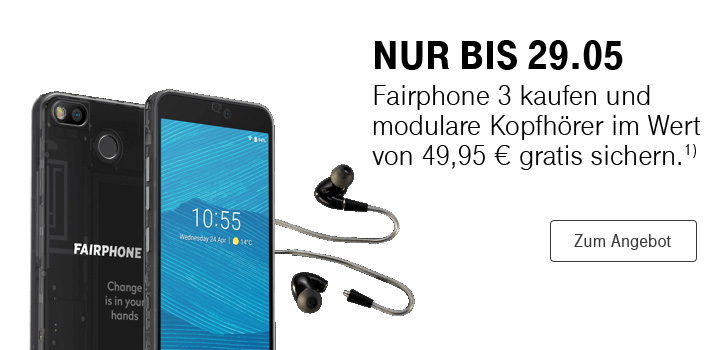 Fairphone 3 kaufen und modulare Kopfhrer gratis sichern