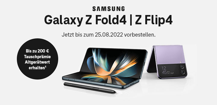 Samsung Galaxy Z-Serie vorbestellen und bis zu 200  Tauschprmie sichern