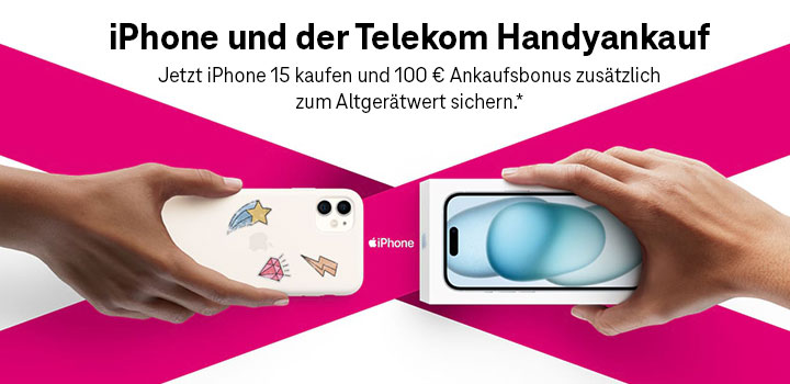 Apple iPhone Aktion: 100  Ankaufsbonus sichern! 