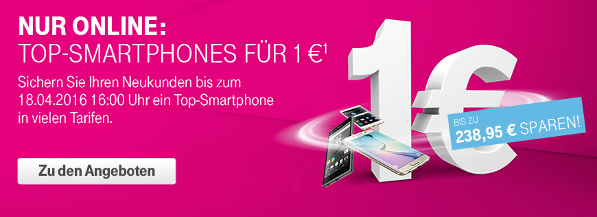 Aktion: Top-Smartphones fr 1 Euro vermitteln