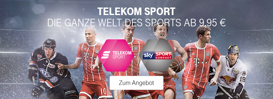 Telekom Sport zusammen mit Sky Sport Kompakt