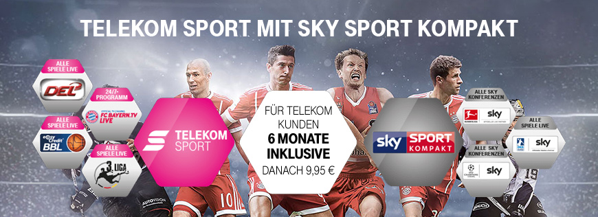 Telekom Sport mit Sky Sport Kompakt Spiele: 19.02. – 15.02.2018