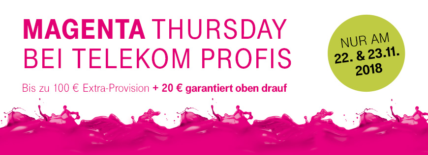 Magenta Thursday bei Telekom Profis