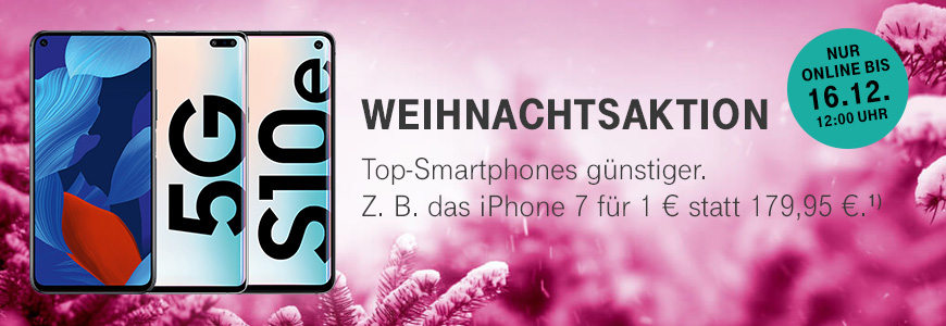 Top-Smartphones gnstiger - Nur bis 16.12.2019