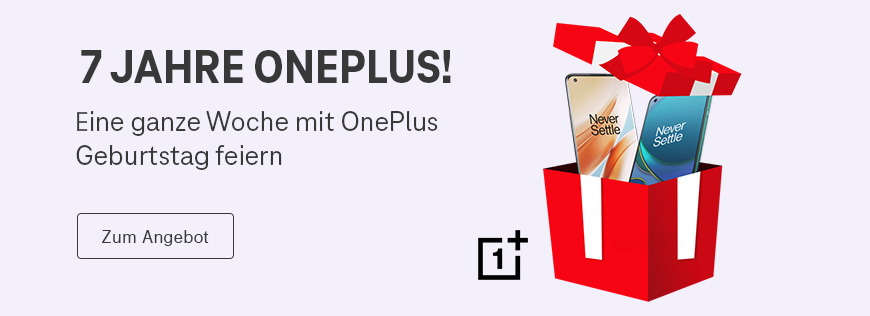 7 Jahre OnePlus  Jetzt Geburtstagsgeschenk als Gratiszugabe sichern
