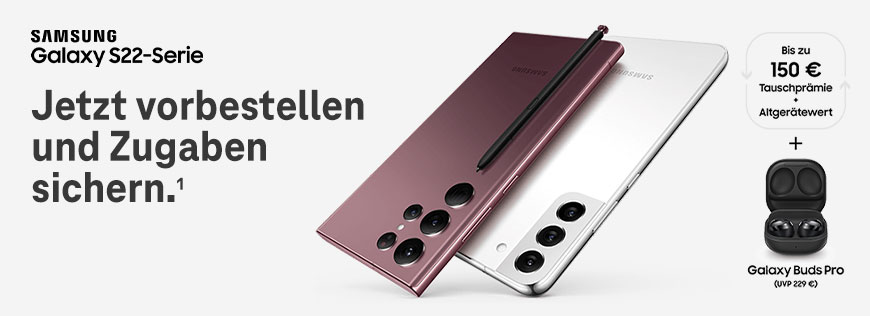 Samsung Galaxy S22-Serie  Neu im Telekom Profis Shop
