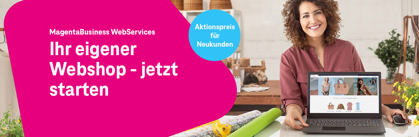 Website, Webshop und Webhosting ber Telekom Profis vermitteln