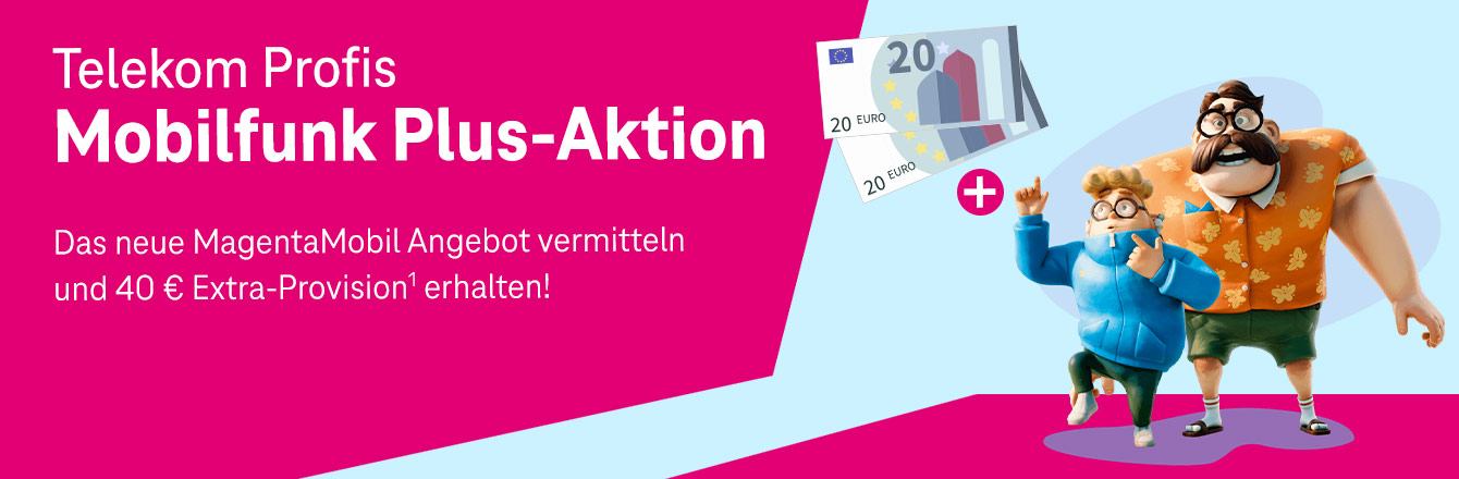 ✨ Telekom Profis Plus-Aktion  40  Extra-Provision